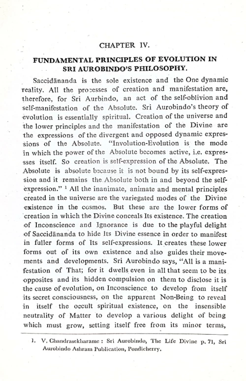 Sri Aurobindo and Theories of Evolution